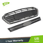 Front Upper Lower Grille for Chevrolet Trax (2017–2021) Black Chrome