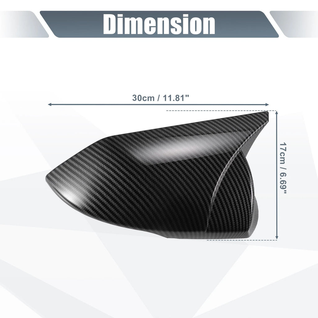 Pair Rearview Mirror Cover Overlay for Hyundai Elantra (Carbon Fiber)