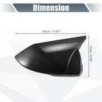 Pair Rearview Mirror Cover Overlay for Hyundai Elantra (Carbon Fiber)