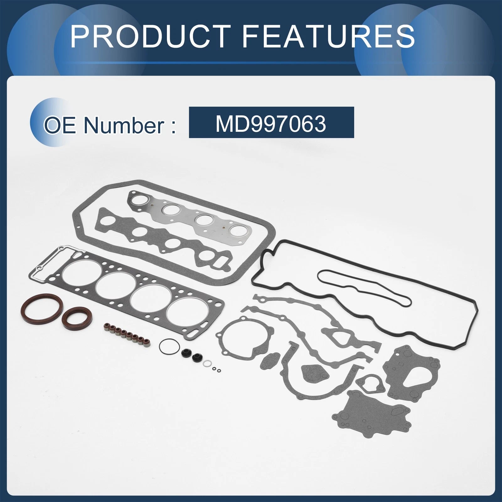 Cylinder Head Gasket Kit No.MD997063 for Mitsubishi 4G54 (1986–1988)