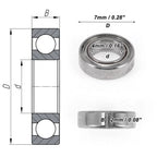 740 Deep Groove Ball Bearings for Scooter Skateboard Wheel (1 Pc)