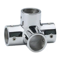 4X 316 Stainless Steel Four Way Pipe Connector for Boat Rail Fitting