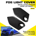 2X Grille Radiator Cover Fog Light Bracket for Honda Civic Hatchback (2017–2020)