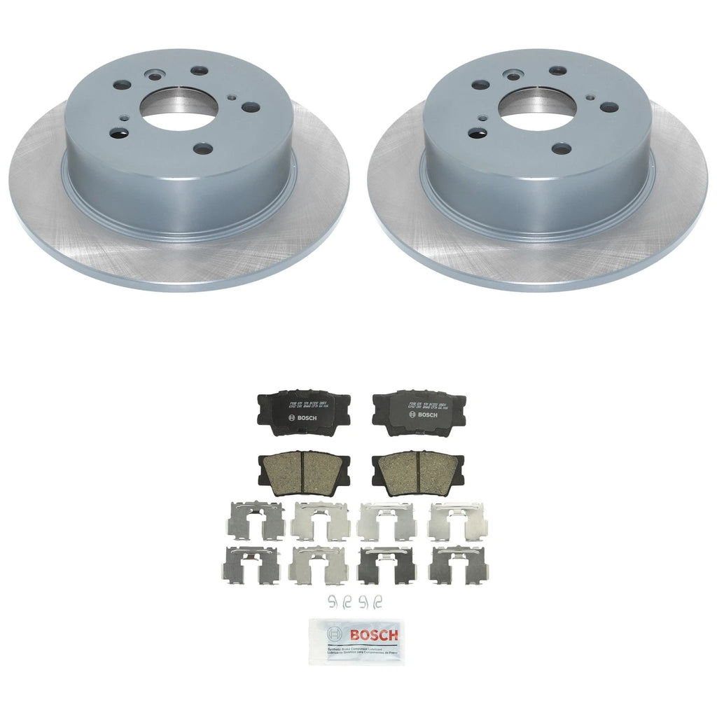 DuraGo Rear Rotors & Bosch QuietCast Ceramic Brake Pads for Camry ES350