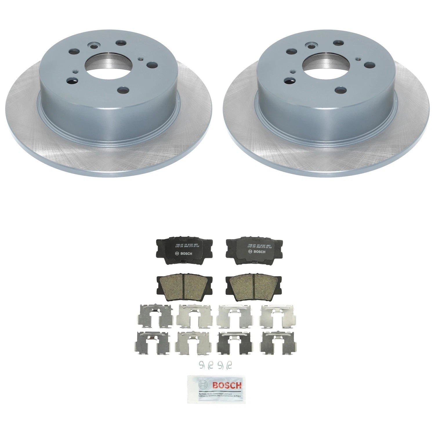 DuraGo Rear Rotors & Bosch QuietCast Ceramic Brake Pads for Camry ES350