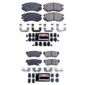 PowerStop Front & Rear Ceramic Disc Brake Pads Kit for Elantra, Optima, Sportage