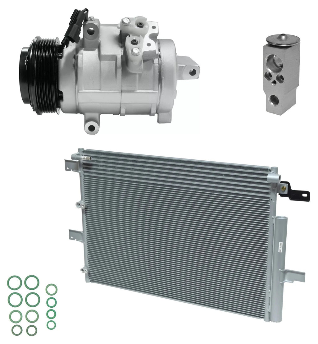 A/C Compressor Kit With Condenser for Ford Edge 3.5L 3.7L (2013–2018)