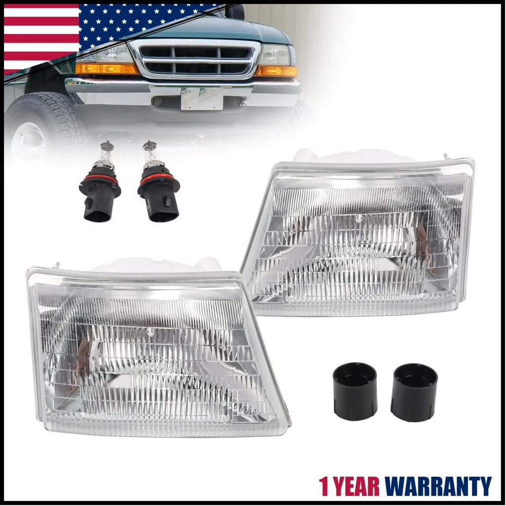 Headlight Halogen Set for Ford Ranger (1998–2000)