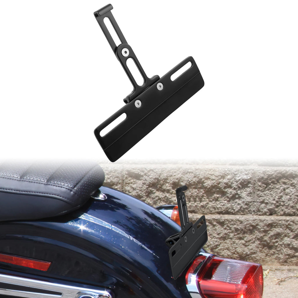 Rear Mount License Plate Bracket for Harley Dyna Softail (1999–2025)