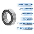 1 Pc 6800DD Deep Groove Ball Bearing for Scooter Skateboard (10x19x5mm)