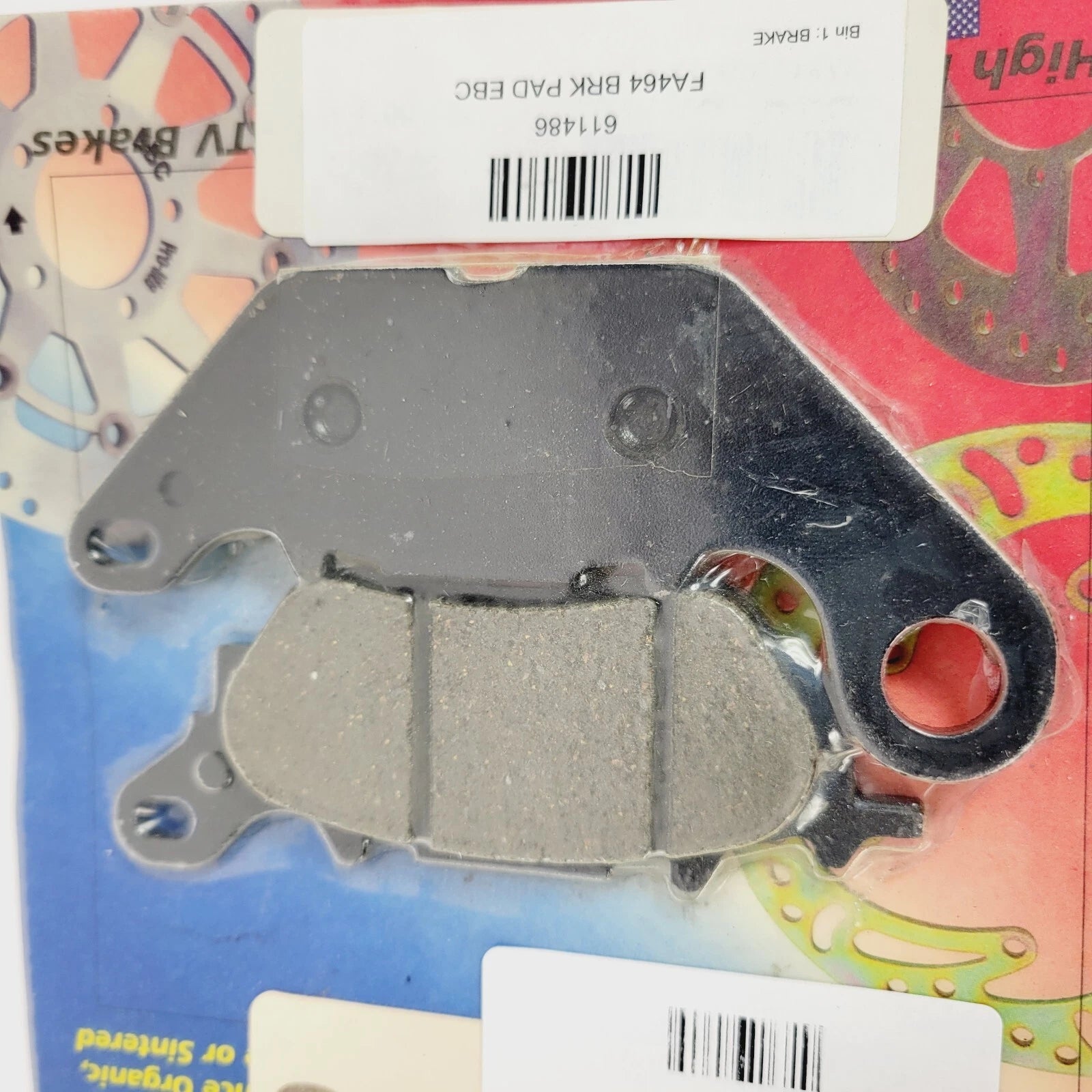 EBC Organic Front Disc Brake Pads FA464 for Yamaha YBR125 (2008–2016)