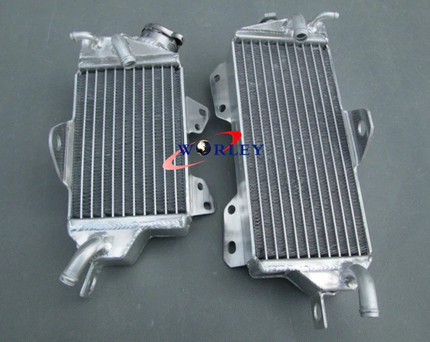 Aluminum Radiator + Green Hose for Kawasaki KX125 KX 125 (1990-1991)