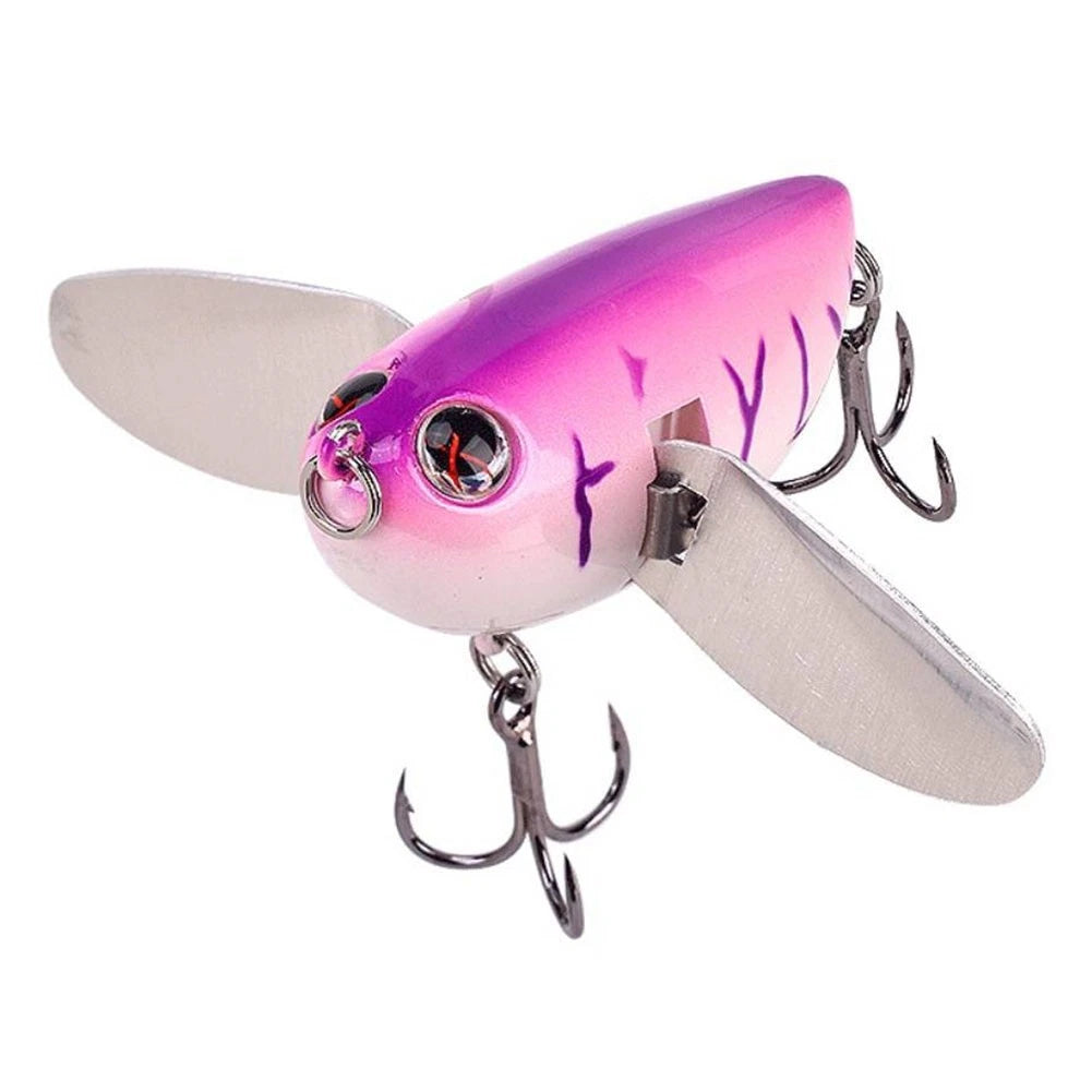 Fishing Lure Flying Topwater Popper 6cm 12g for Freshwater Fish