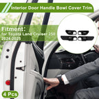 Interior Door Handle Bowl Cover Trim for Toyota Land Cruiser 250 (2024–2025) ABS