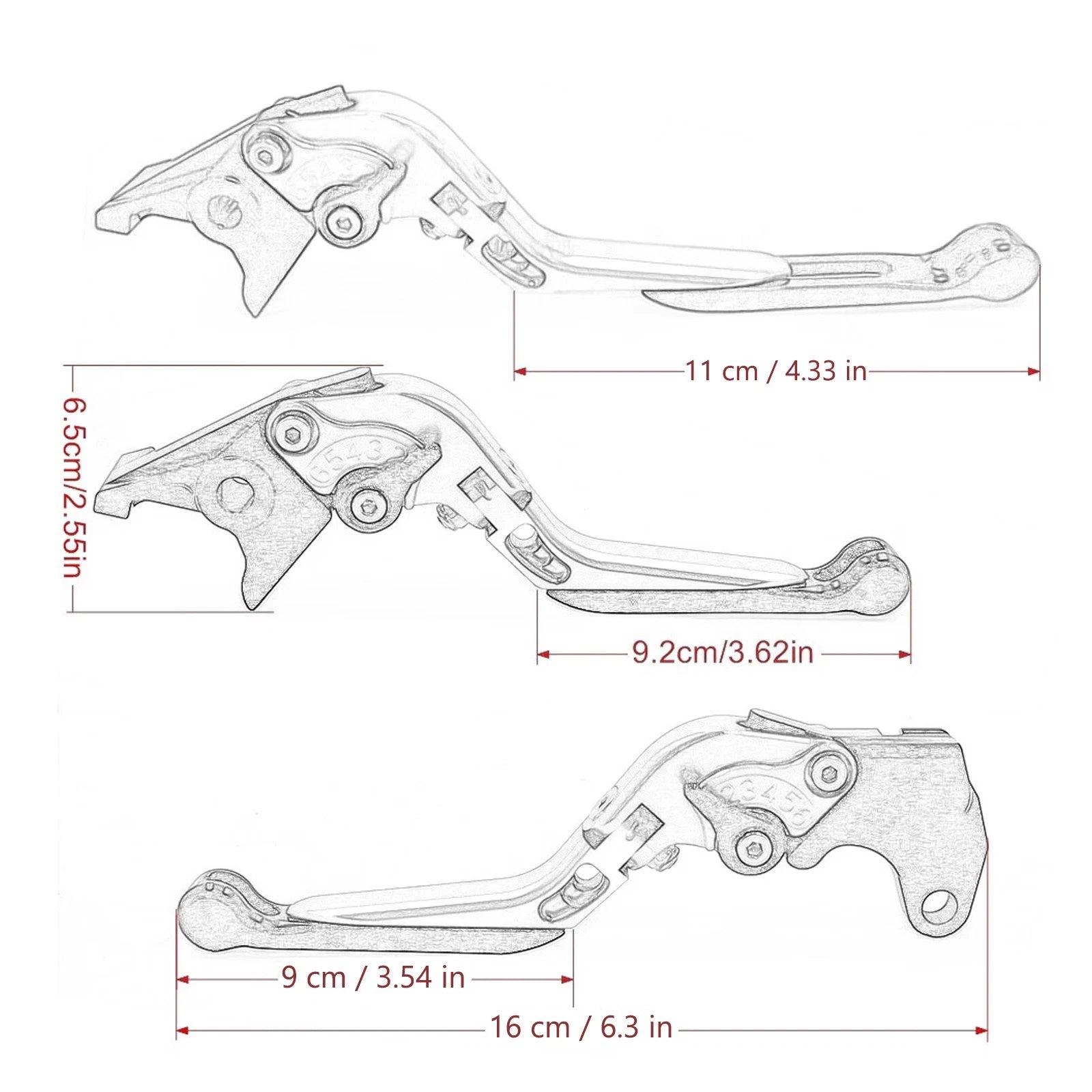 Adjustable Clutch Brake Lever for Honda CRF1100L Africa Twin (2022–2024)
