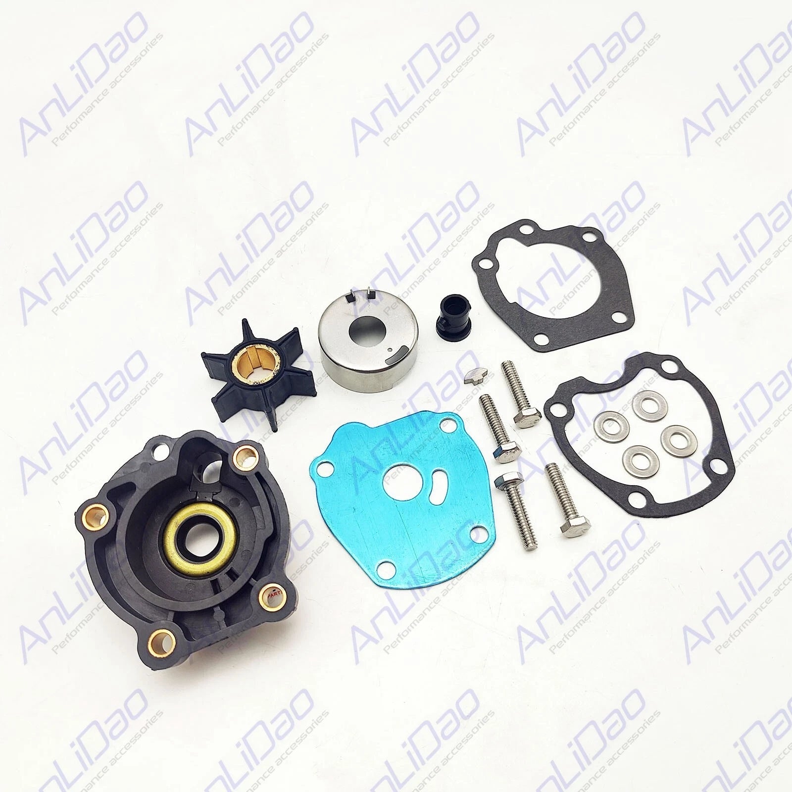 Water Pump & Impeller Kit with Housing for Johnson Evinrude OMC (Fits)