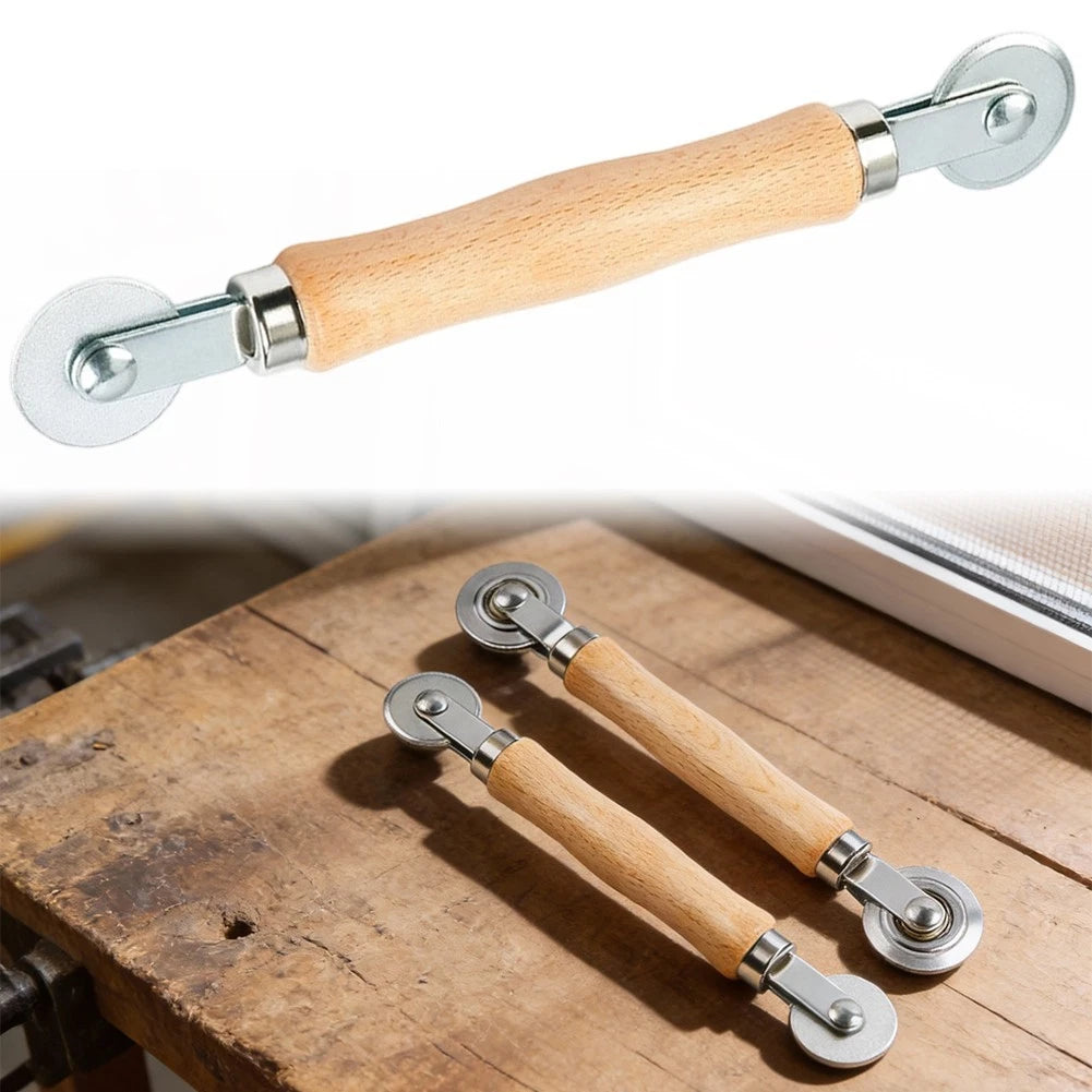 Dual Roller Screen Pulley Tool for Efficient Screen Install