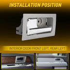 Platinum Chrome Inside Door Handle LH for F150 (2009â2014)