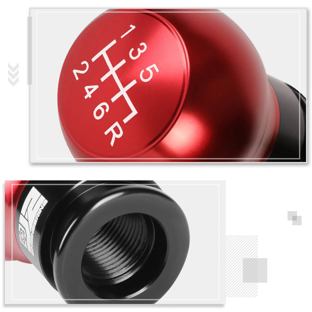 6-Speed Manual Shift Knob with Adapters for J2 Teardrop Shape (Universal)