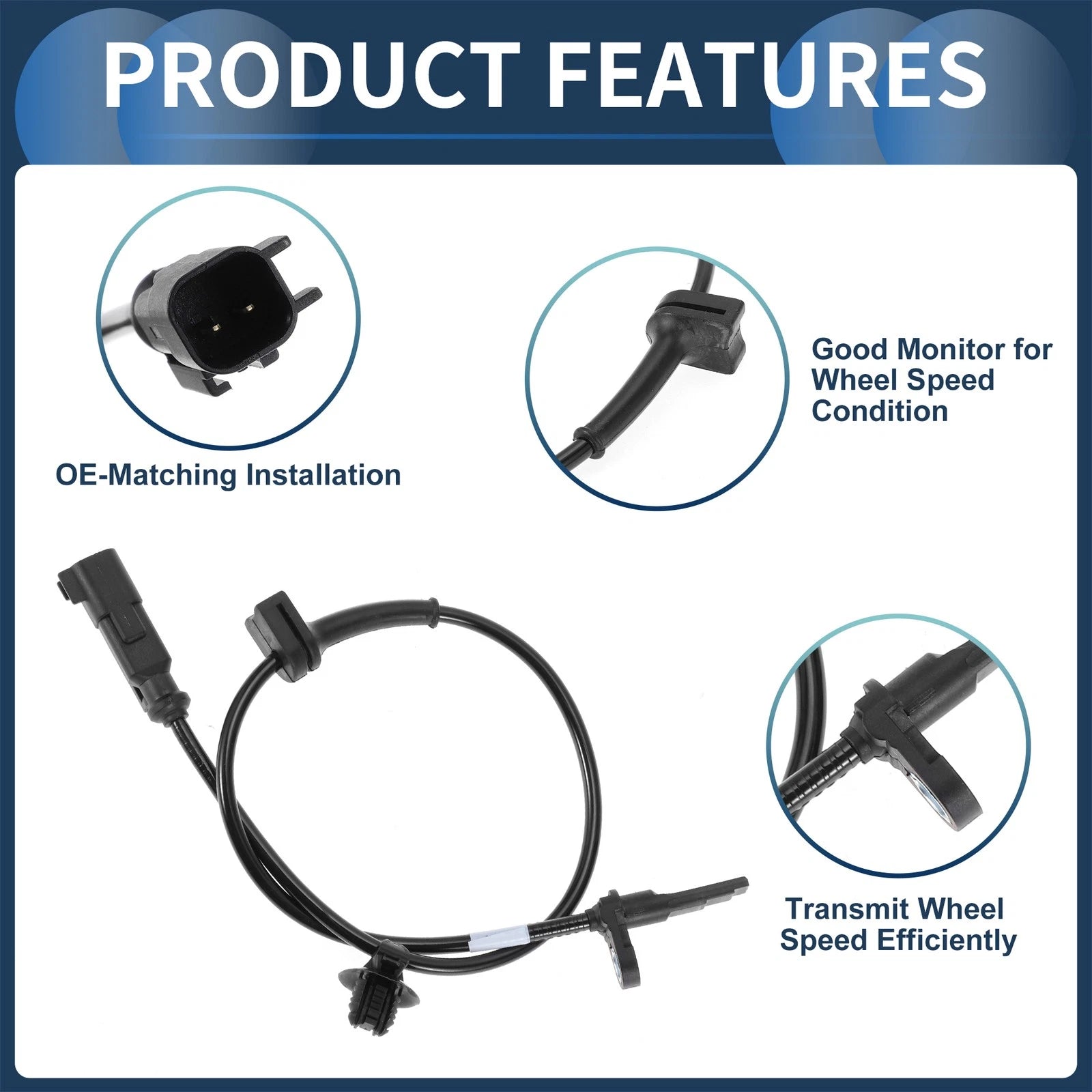 ABS Wheel Speed Sensor JR3Z2C190A for Ford Mustang (2018–2020) Rear