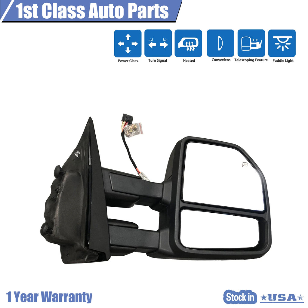 Right Power Heated Towing Mirror + LED Signal Lamp for Ford F-150 (2015–2018)
