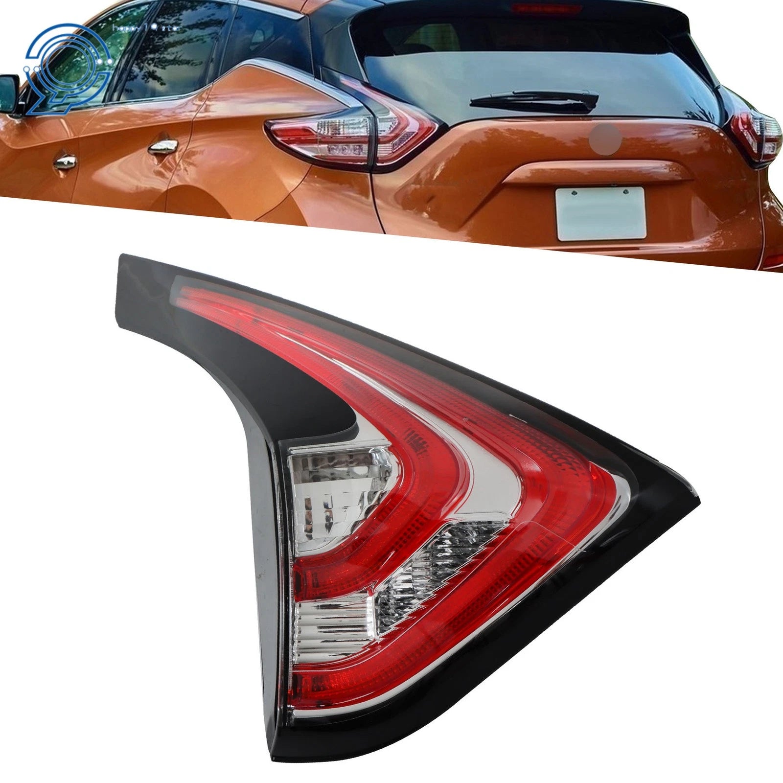 Rear Inner Tail Light Assembly for Nissan Murano (2015–2018) Clear