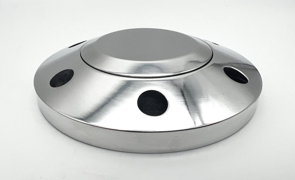 Steering Wheel Horn Button Polished Aluminum for 6 Hole Toyota Hilux (2005–2015)