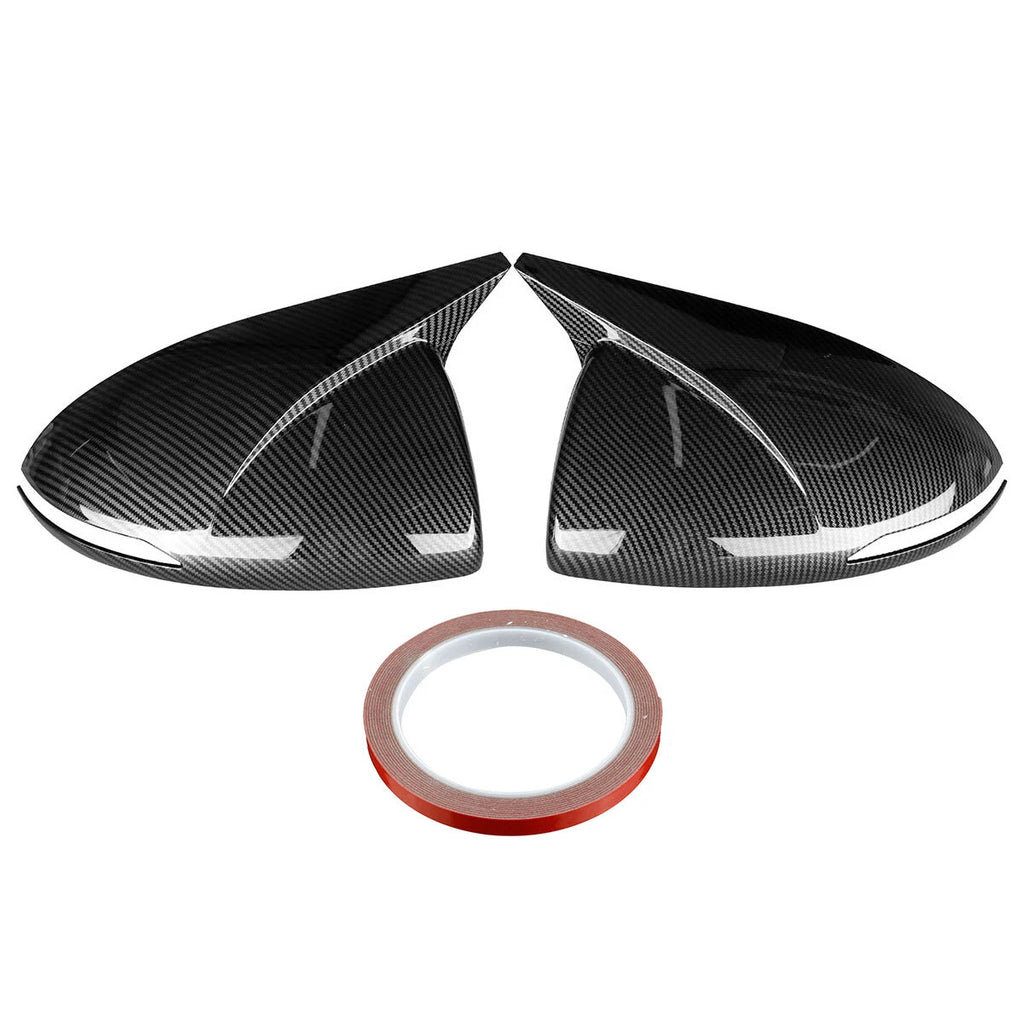 2X Carbon Fiber Look Rear View Side Mirror Cover for Hyundai Sonata (2020–2023)