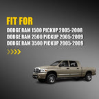 Left Driver Heated Mirror Glass for Dodge Ram 1500 (2005–2009)