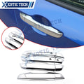 Chrome Door Handle Smart Keyhole Strip Overlay Moulding for Honda Civic (2016–2021)