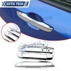 Chrome Door Handle Smart Keyhole Strip Overlay Moulding for Honda Civic (2016–2021)