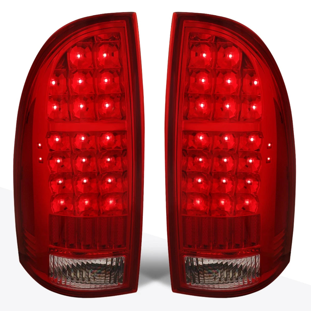 2X Full LED Tail Light for Tacoma (2005–2015) Red Housing