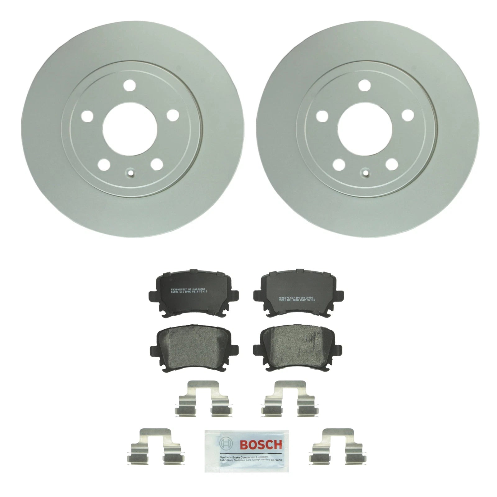 Rear Brake Kit for Audi VW L4 L5 (271.8mm Disc Rotors & Semi-Met Pads)