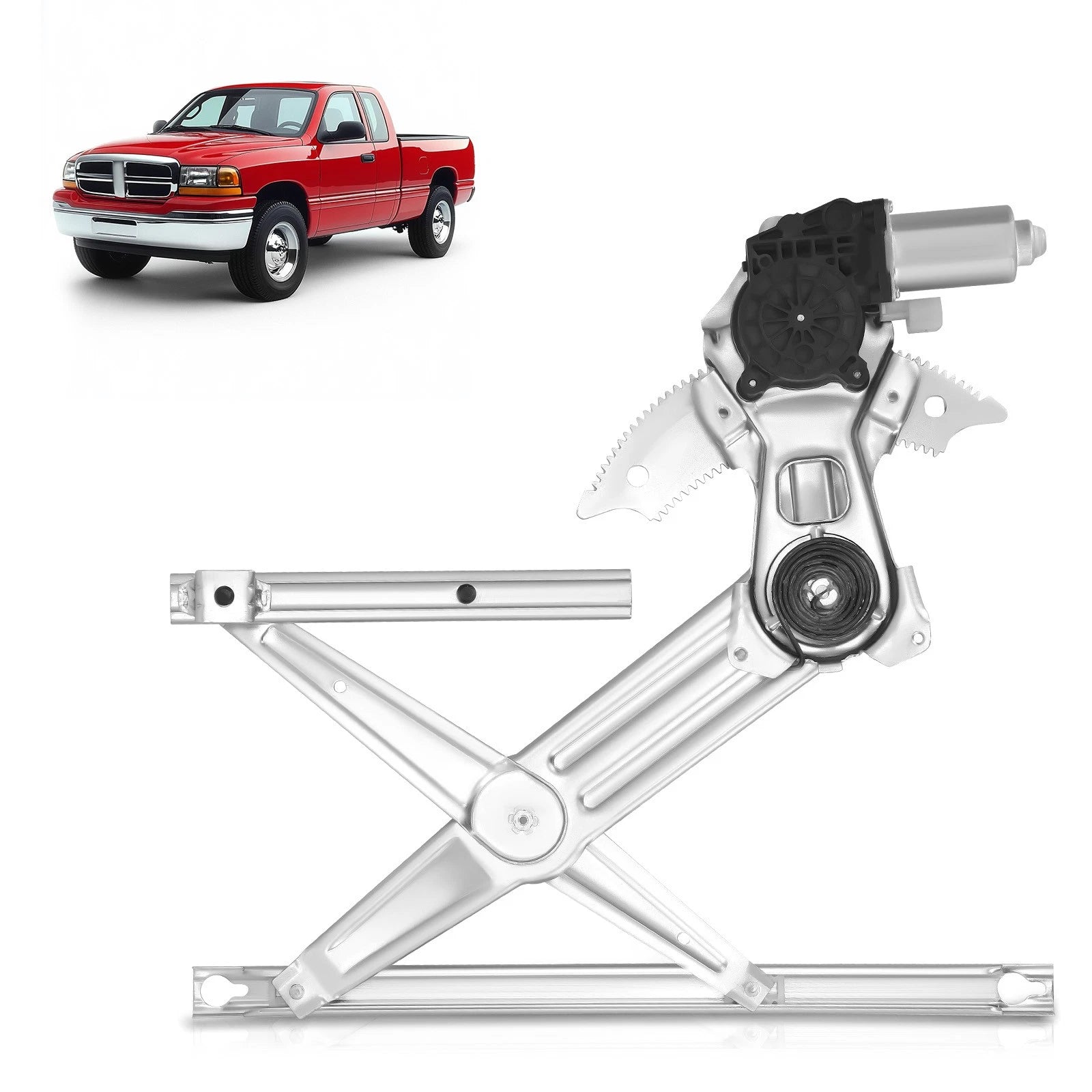 Front Passenger Side Window Regulator with Motor for Dodge Ram 1500 2500 (2002-2010)