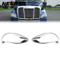 Set of 2 Chrome Headlight Bezel Covers for Freightliner Columbia (2001–2017)