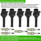 5 Ignition Coil Pack for Volvo S60 S70 S80 C70 XC70 V70 T5 (1999–2009) UF341
