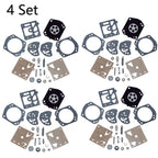 Set of 4 Carburetor Repair Kits for Husqvarna 257 250R Poulan 2800 3300 K20-HDA