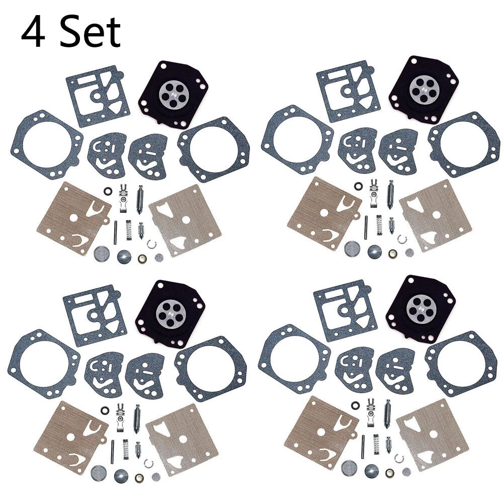 Set of 4 Carburetor Repair Kits for Husqvarna 257 250R Poulan 2800 3300 K20-HDA