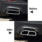 Muffler Pipe Tip Tailpipe Trim Cover Chrome for BMW 5 Series (2017-2023)
