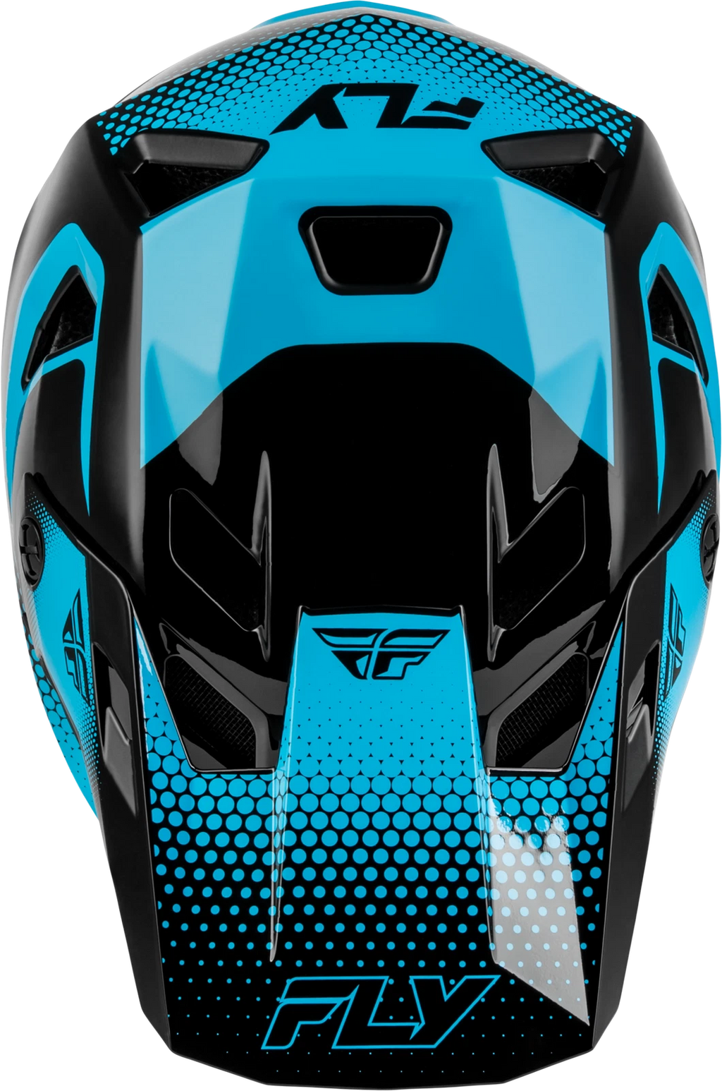 Fly Racing Yth Rayce Sonar Helmet for Youth Off-Road (Large, Black/Blue)