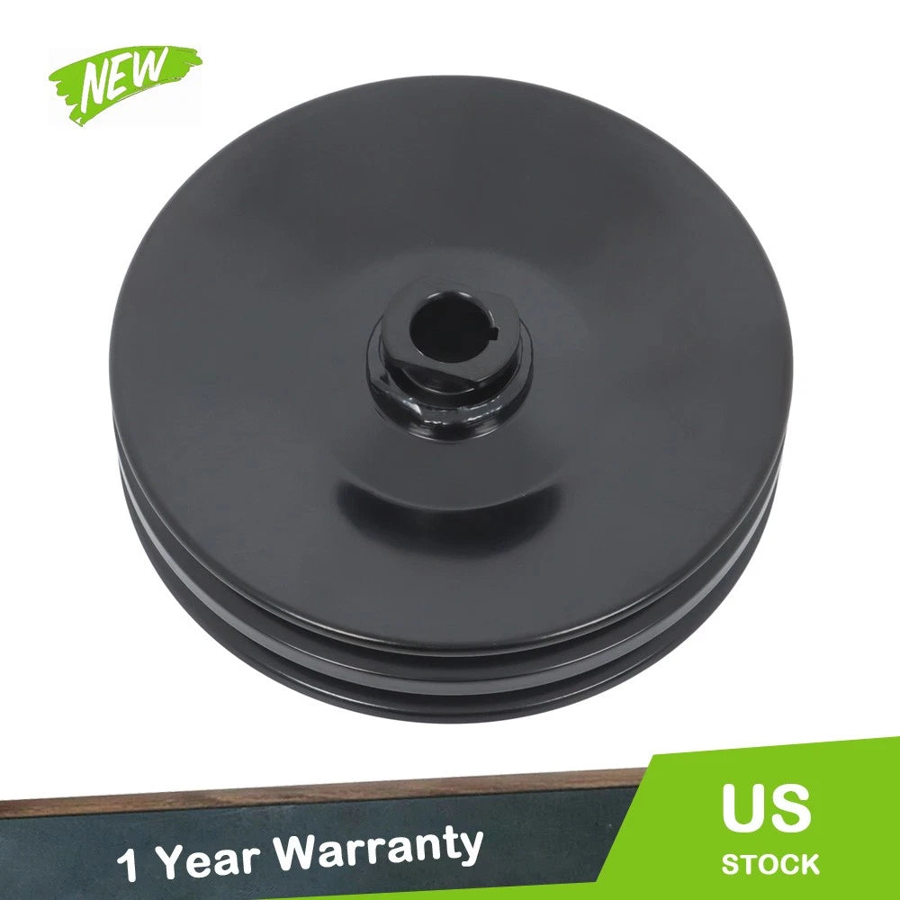 Double Groove Power Steering Pump Pulley for Chevy SBC BBC 350 454