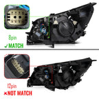 Halogen Headlight Pair for Buick LaCrosse (2014–2016) w/o Bulbs, LED DRL