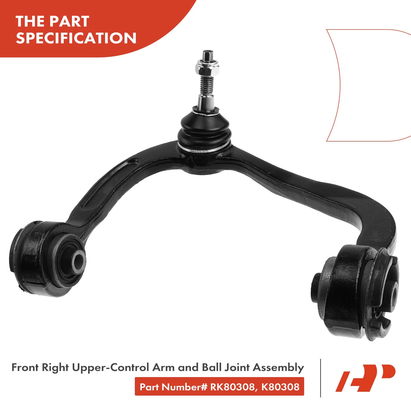 6X Front Control Arm with Ball Joint Tie Rod End for Ford F-150