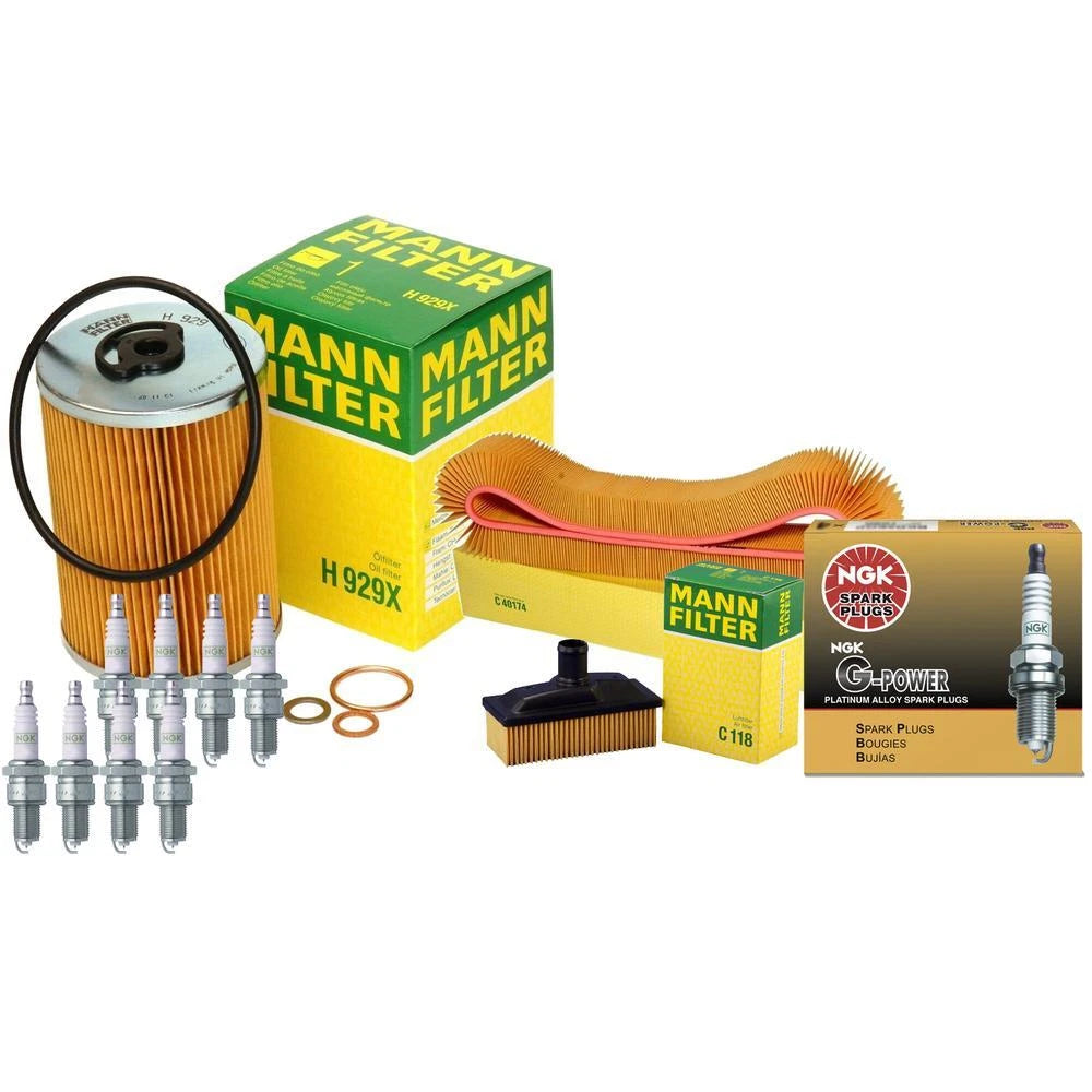 Tune Up Kit with Mann Filters & NGK Spark Plugs for Mercedes W126 (1981–1991)