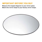 Right Side Heated White Mirror Glass for BMW Mini R50 R52 R53 (2001–2008)