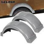 Set of 2 Single Axle Trailer Fenders for 13" Wheels (Top Step Skirt)