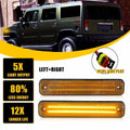 2X Amber Lens LED Side Marker Light for Hummer H2 (2003–2009) 25952319