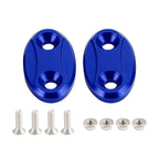Aluminum Mirror Block Off Plates for Yamaha YZF-R1 (2007–2014) - Blue