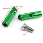 CNC Folding Foot Pegs Rear Set for Universal Motorcycle (GRN)