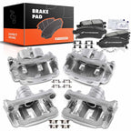 Front and Rear Ceramic Brake Pads and Calipers for Nissan Xterra Frontier (2000–2015)